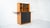 Mid-Century Modern Cabinet, Wood Structure Beautiful upper part open storage with four leather drawers Lower section two...