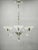 Art Deco Six-Arm Glass Chandelier, Czechoslovakia, 1930s For Sale - Image 6 of 12
