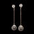 2010s Tahitian Pearl Earrings 14k White Gold Certified For Sale - Image 5 of 15