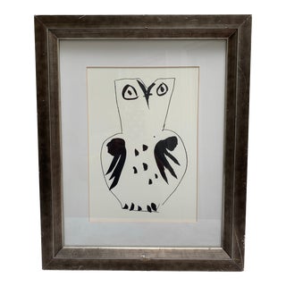 Vintage Picasso Owl Framed Print For Sale