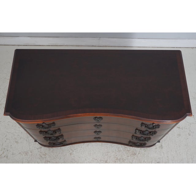 Maitland Smith Burl Walnut Serpentine Chest For Sale In Philadelphia - Image 6 of 18