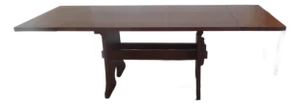 Late 20th Century Stickley Key Hole Trestle Dinning Table