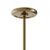 Slate Gray Gable Pendant, Antique Natural Brass with Storm Blue Shade For Sale - Image 8 of 9