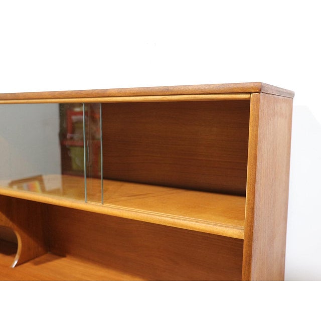 Mid Century Modern Vintage Teak British Tall Credenza Buffet by S Form For Sale - Image 4 of 16