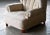 High Back Lounge Chair With Channeled Backrest Denmark, Circa 1950 For Sale - Image 4 of 7