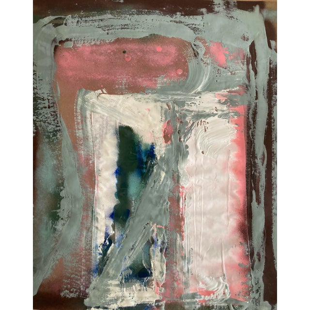 "Acropolis" Contemporary Abstract Painting on Paper by Erik Sulander For Sale