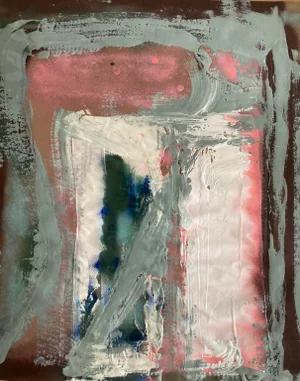 "Acropolis" Contemporary Abstract Painting on Paper by Erik Sulander