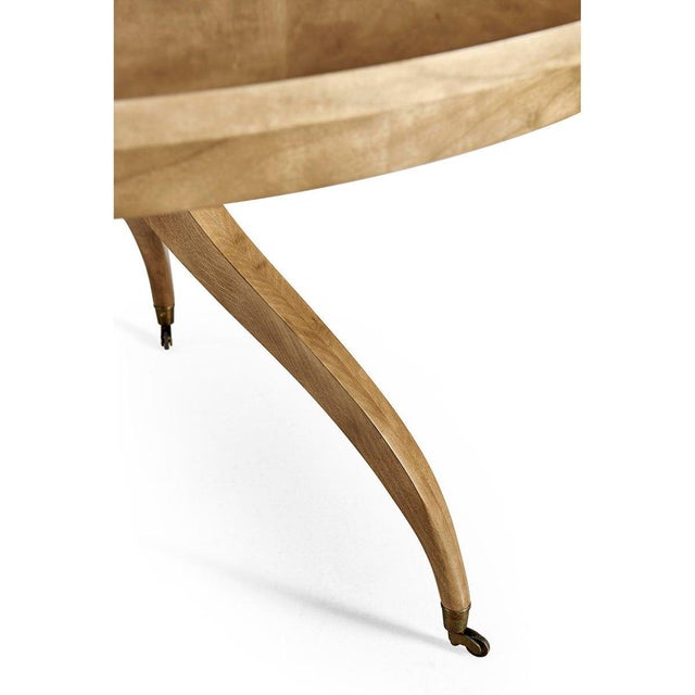 Mid Century Style Round Dining Table - Sun Bleached Cherry For Sale In Greensboro - Image 6 of 11