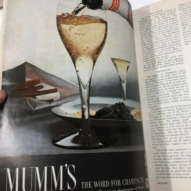 Paper 1961 Vintage Gourmet Magazines - Set of 8 For Sale - Image 7 of 12