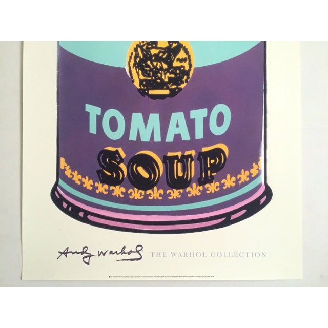 2010s Andy Warhol Foundation Lithograph Print Large Pop Art Poster " Campbell's Soup Can ( Green & Purple ) " 1965 For Sale - Image 5 of 12