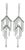 Casato Gioielli Italian 18k White Gold Diamond Art Deco Revival Chandelier Earrings, Pair For Sale