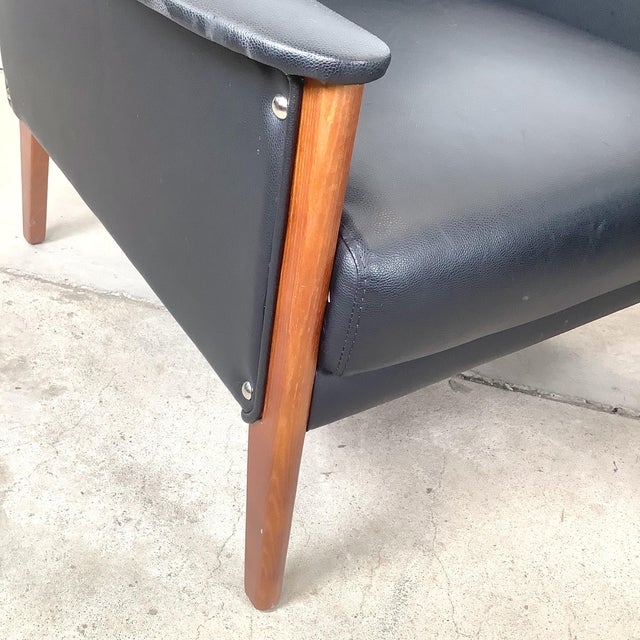 Pair Gio Ponti Style Modernist Armchairs For Sale - Image 18 of 18