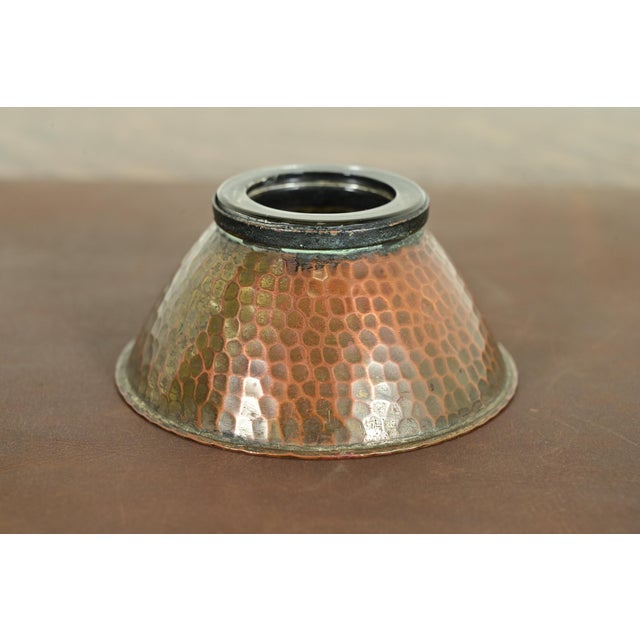 Roycroft Arts & Crafts Hammered Copper Inkwell For Sale - Image 9 of 9
