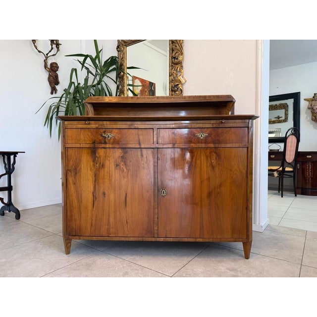 Biedermeier Sideboard in Walnut Veneer, 1900 For Sale - Image 13 of 17