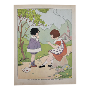 1910/1920 Woodland Forest Children's Book Illustration