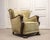 Vintage Swedish Wingback Chair with Golden Velvet and Carved Oak Armrests, 1920s For Sale - Image 12 of 12