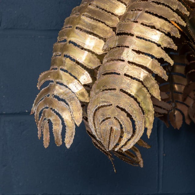 French Palm Tree Floor Lamp by Christian Techoueyres for Maison Jansen, 1970s For Sale - Image 11 of 18