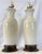 Mid-Century Modern Vintage Mid Century Creamy White Ceramic Vase Lamps- A Pair For Sale - Image 3 of 12