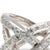 0.60ctw Diamond X Twisted Statement Ring, 18k White Gold, Ring Size 6.75 For Sale In Greensboro - Image 6 of 7