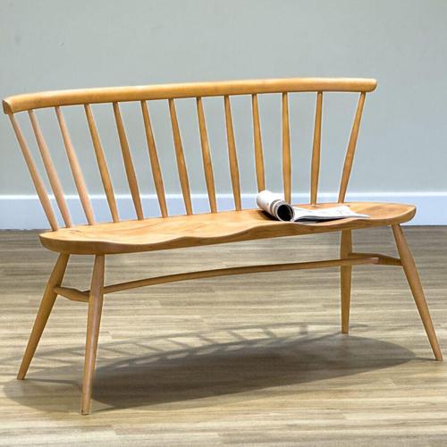 1960s Love-Seat Bench from Ercol, 1960s For Sale - Image 5 of 12