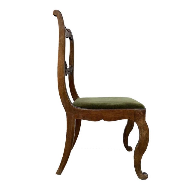 19th-Century Walnut Chairs, Set of 6 For Sale - Image 3 of 7