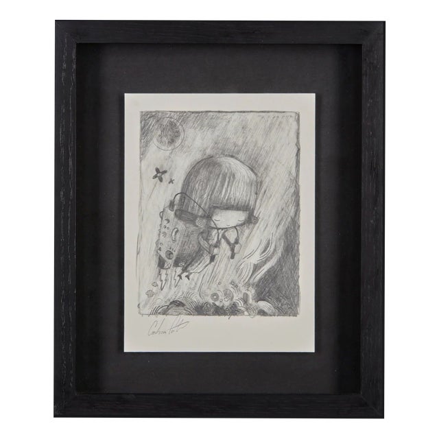 Graham Carter, Lady Niagara, Graphite on Paper For Sale