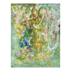"Meadow" - Textured Expressionist Composition in Acrylic on Canvas by Charles David Francis