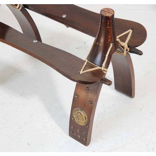 1960s Egyptian Camel Saddle Stool For Sale - Image 11 of 13