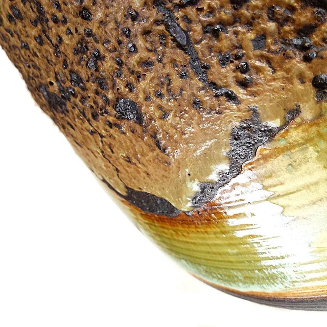 Mid-Century Modern Large Mid-Century Lava Floor Vase from Dumler & Breiden, 1970s For Sale - Image 3 of 7