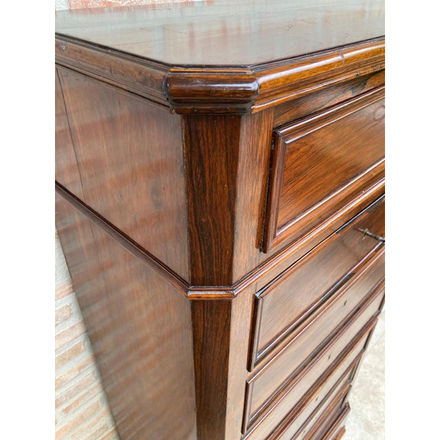 Mid 19th Century French Louis Philippe Carved Walnut Secretary Cabinet, 1890s For Sale - Image 18 of 18