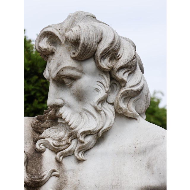 Bust of Hercules and the Nemean Lion, Late 20th Century, Marble For Sale - Image 4 of 6