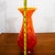 Mid 20th Century Modern Kenneth Marin Handblown Art Glass Vase Orange Amber Tall Round For Sale - Image 11 of 12