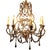 Antique French Painted Wooden Bead and Iron Chandelier - 8 Lights For Sale - Image 10 of 10