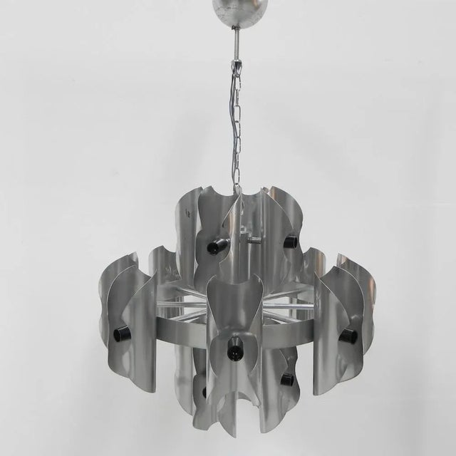 Large Vintage Hanging Lamp with 16 Light Points For Sale - Image 17 of 18