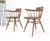 Pair of George Nakashima Captain's Dining Chairs in Walnut For Sale - Image 6 of 16
