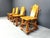 Wood Vintage Brutalist Dining Chairs, 1960s, Set of 4 For Sale - Image 7 of 12