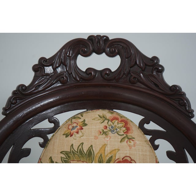 Antique Victorian Belter Walnut Small Scale Accent Chair For Sale In Philadelphia - Image 6 of 18