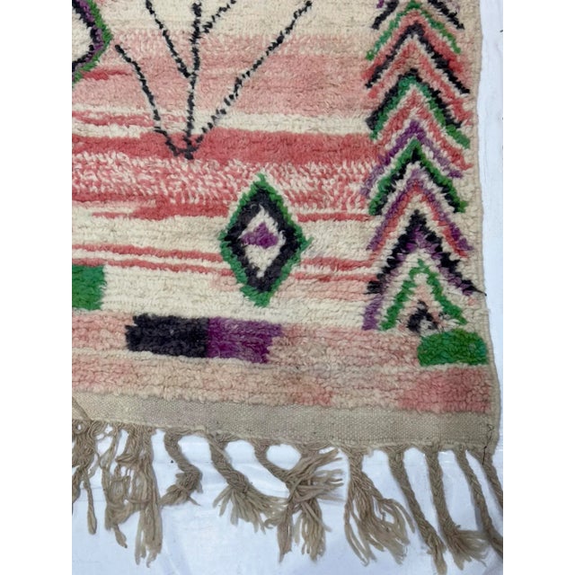 Vintage Moroccan Rug 6'7" X 10’0" For Sale - Image 4 of 9