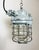 Industrial Grey Bunker Ceiling Light with Iron Cage from Elektrosvit, 1970s For Sale - Image 6 of 16