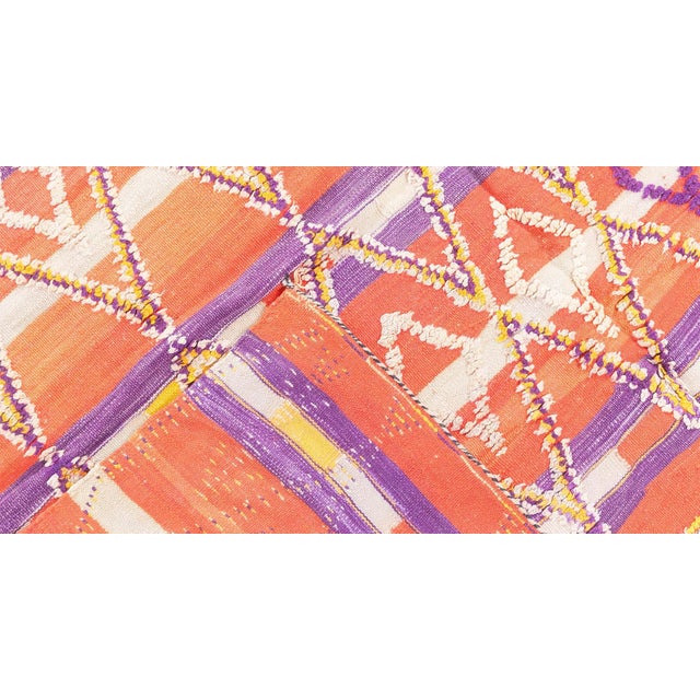 Vibrant Vintage Moroccan Rug Size: 5'6" × 12'10" (167 × 391 cm) Circa: 1940 Origin: Morocco Style: Casual, Geometric,...