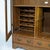 Brown Antique Carved Oak Double Door Bookcase with Wine Rack 1920 For Sale - Image 8 of 12