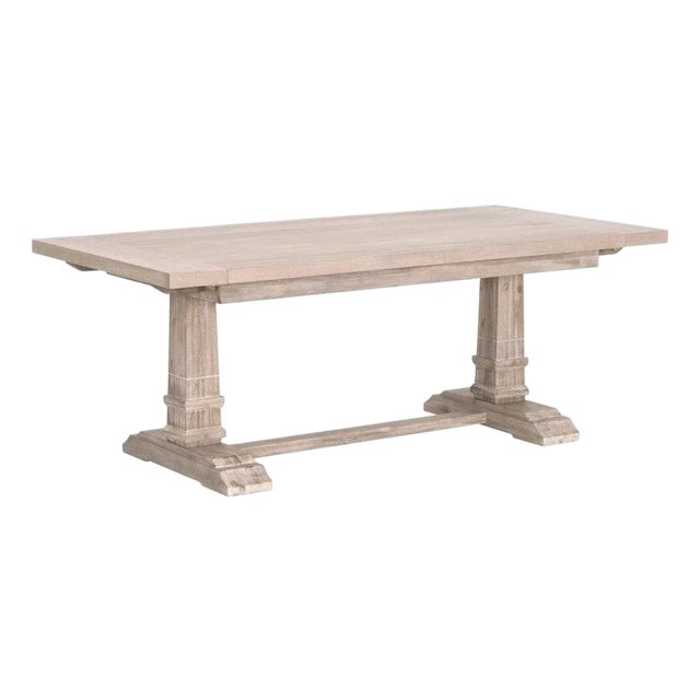 78-110" Wood Extendable Dining Table by Essentials for Living For Sale