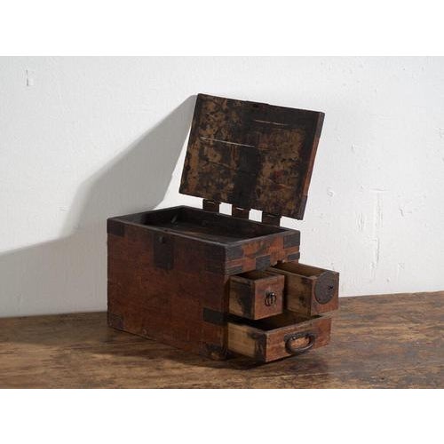 Antique Japanese Document Chest For Sale - Image 3 of 12