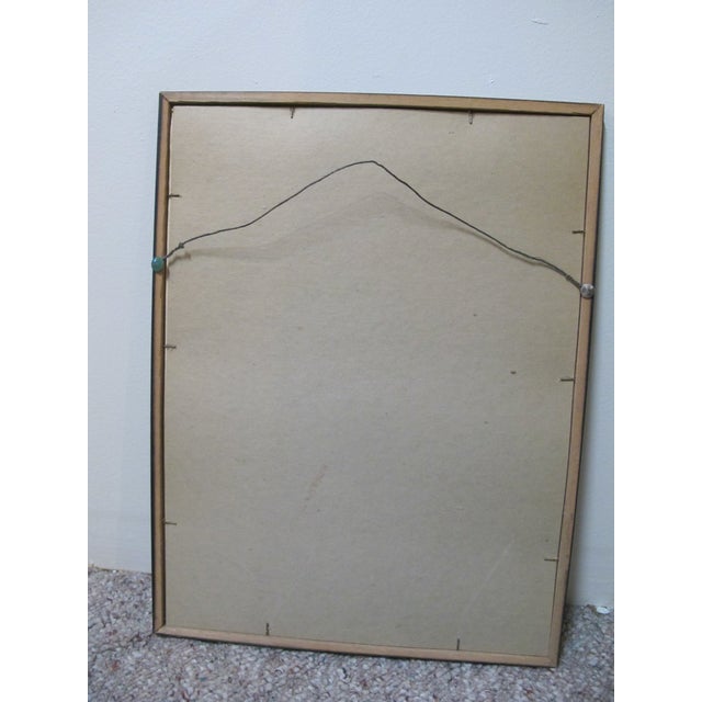 Printmaking Materials Bela Sziklay Signed Canals of Venice Italy Framed Hand Colored Etching Print #2 For Sale - Image 7 of 7