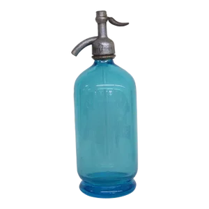 Blue J H Bryant London 1930s Syphon Seltzer Bottle
