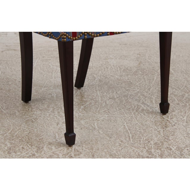 Pair of Kindel Grand Rapids Mahogany Shield Back Chairs For Sale - Image 11 of 18