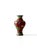 Mid-Century Modern Vintage Chinese Cloisonné Vase Red Floral For Sale - Image 3 of 7