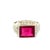Vintage Art Deco Solid Gold Red Stone Ring, Size 6.75 For Sale - Image 9 of 10