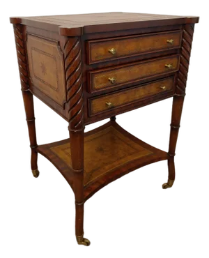 1910s Attributed to Maitland Smith 3 Drawer End Table