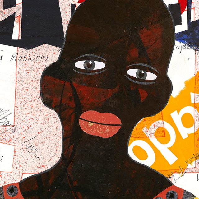 Figurative "Untitled IV ('Kujibamba'/Having Fun)" Original by David Thuku From the Alice in Wonderland Collection For Sale - Image 3 of 4